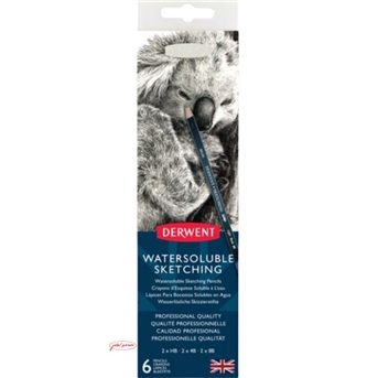  6 עפרונות רישום וציור DERWENT