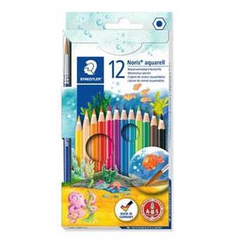 עפרונות אקוורל צבעונים 12 י"ח שטדלר STAEDTLER